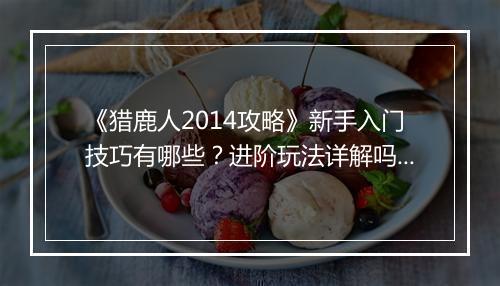 《猎鹿人2014攻略》新手入门技巧有哪些？进阶玩法详解吗？