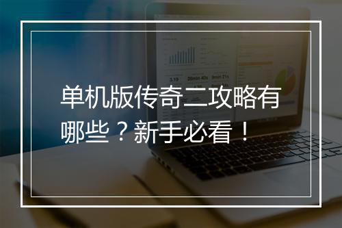单机版传奇二攻略有哪些？新手必看！
