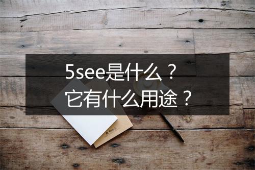 5see是什么？它有什么用途？