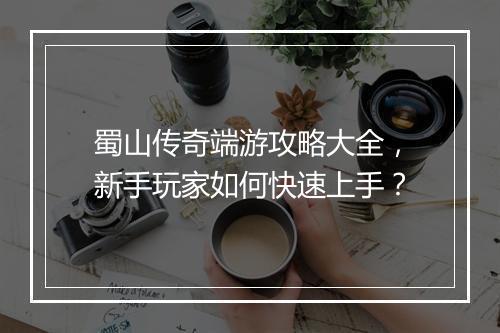 蜀山传奇端游攻略大全，新手玩家如何快速上手？