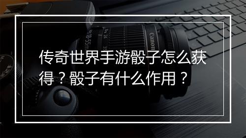 传奇世界手游骰子怎么获得？骰子有什么作用？