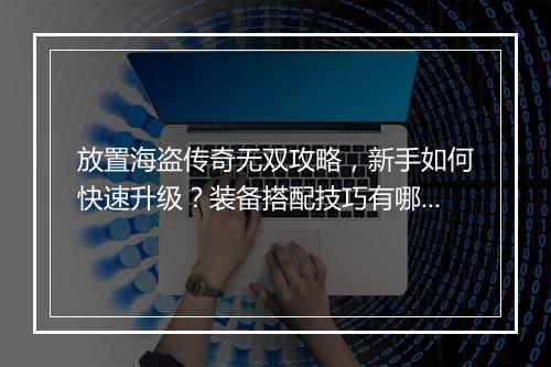 放置海盗传奇无双攻略，新手如何快速升级？装备搭配技巧有哪些？