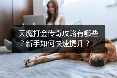 天魔打金传奇攻略有哪些？新手如何快速提升？