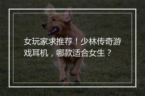 女玩家求推荐！少林传奇游戏耳机，哪款适合女生？