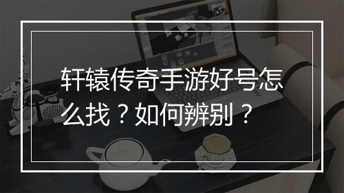 轩辕传奇手游好号怎么找？如何辨别？