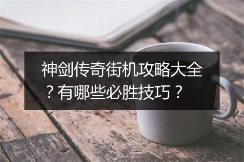 神剑传奇街机攻略大全？有哪些必胜技巧？