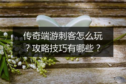 传奇端游刺客怎么玩？攻略技巧有哪些？