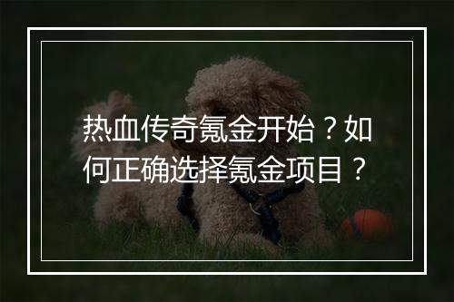 热血传奇氪金开始？如何正确选择氪金项目？