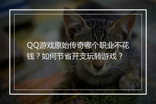 QQ游戏原始传奇哪个职业不花钱？如何节省开支玩转游戏？