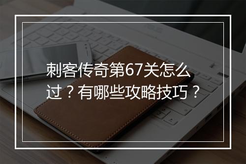 刺客传奇第67关怎么过？有哪些攻略技巧？