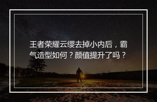 王者荣耀云缨去掉小内后，霸气造型如何？颜值提升了吗？