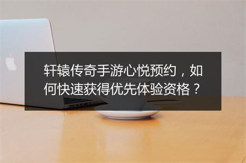 轩辕传奇手游心悦预约，如何快速获得优先体验资格？