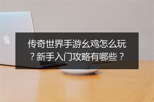 传奇世界手游幺鸡怎么玩？新手入门攻略有哪些？