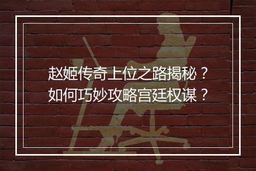 赵姬传奇上位之路揭秘？如何巧妙攻略宫廷权谋？