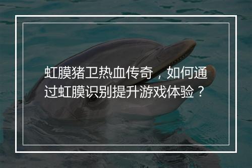 虹膜猪卫热血传奇，如何通过虹膜识别提升游戏体验？