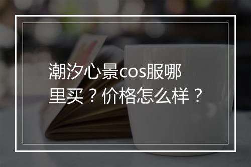 潮汐心景cos服哪里买？价格怎么样？