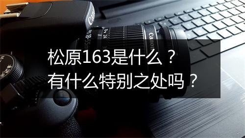 松原163是什么？有什么特别之处吗？