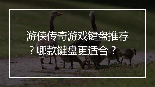 游侠传奇游戏键盘推荐？哪款键盘更适合？