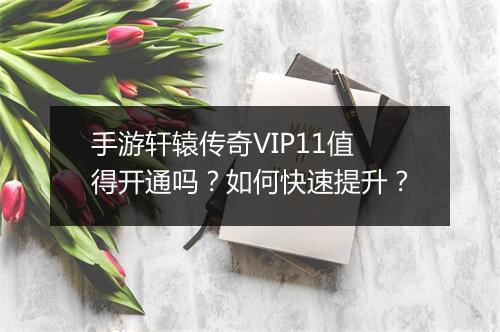 手游轩辕传奇VIP11值得开通吗？如何快速提升？