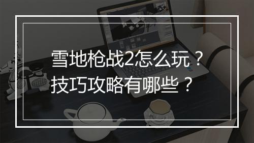 雪地枪战2怎么玩？技巧攻略有哪些？