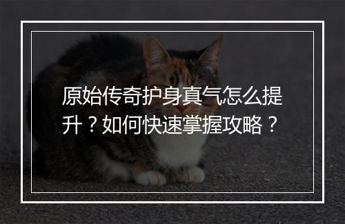 原始传奇护身真气怎么提升？如何快速掌握攻略？