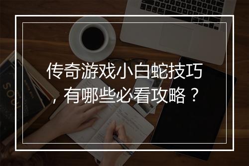 传奇游戏小白蛇技巧，有哪些必看攻略？