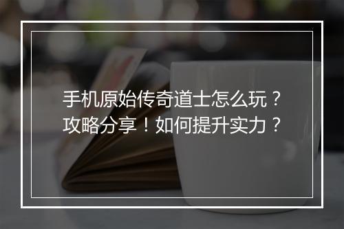 手机原始传奇道士怎么玩？攻略分享！如何提升实力？