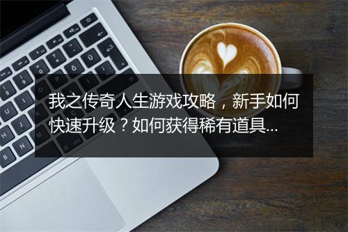 我之传奇人生游戏攻略，新手如何快速升级？如何获得稀有道具？