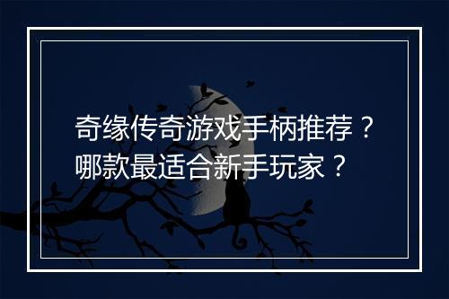 奇缘传奇游戏手柄推荐？哪款最适合新手玩家？
