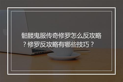 骷髅鬼服传奇修罗怎么反攻略？修罗反攻略有哪些技巧？