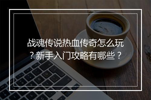 战魂传说热血传奇怎么玩？新手入门攻略有哪些？