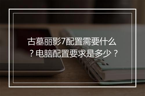 古墓丽影7配置需要什么？电脑配置要求是多少？
