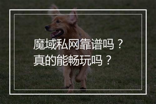 魔域私网靠谱吗？真的能畅玩吗？