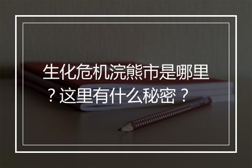 生化危机浣熊市是哪里？这里有什么秘密？