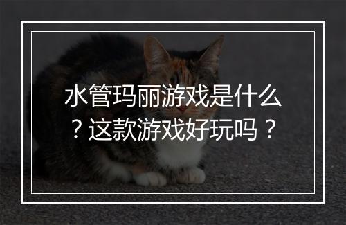 水管玛丽游戏是什么？这款游戏好玩吗？