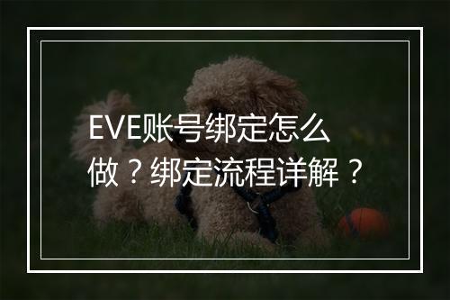 EVE账号绑定怎么做？绑定流程详解？