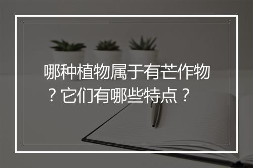 哪种植物属于有芒作物？它们有哪些特点？