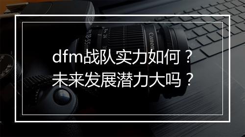 dfm战队实力如何？未来发展潜力大吗？