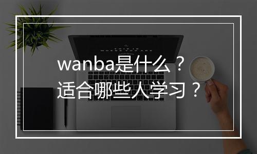 wanba是什么？适合哪些人学习？