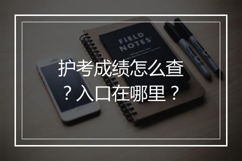 护考成绩怎么查？入口在哪里？