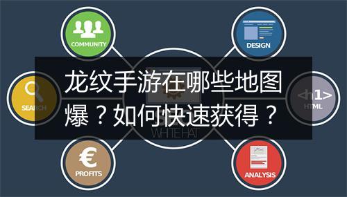 龙纹手游在哪些地图爆？如何快速获得？