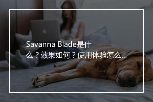 Savanna Blade是什么？效果如何？使用体验怎么样？
