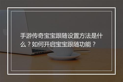 手游传奇宝宝跟随设置方法是什么？如何开启宝宝跟随功能？