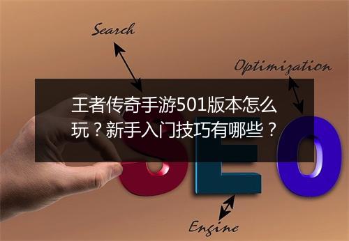 王者传奇手游501版本怎么玩？新手入门技巧有哪些？