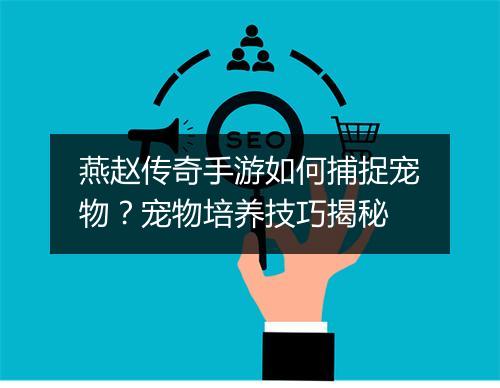 燕赵传奇手游如何捕捉宠物？宠物培养技巧揭秘