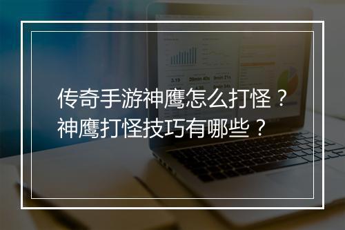 传奇手游神鹰怎么打怪？神鹰打怪技巧有哪些？
