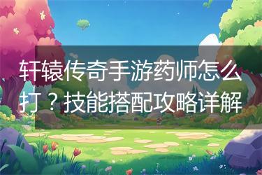 轩辕传奇手游药师怎么打？技能搭配攻略详解
