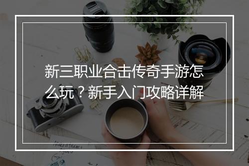 新三职业合击传奇手游怎么玩？新手入门攻略详解