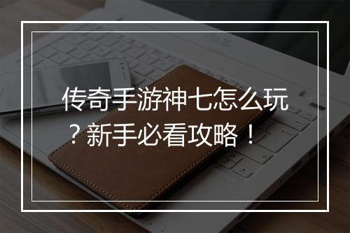 传奇手游神七怎么玩？新手必看攻略！