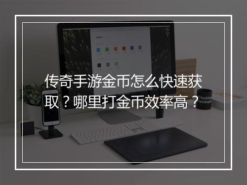 传奇手游金币怎么快速获取？哪里打金币效率高？